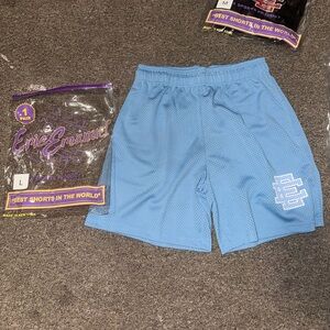 Eric Emanuel Light Blue Mesh Shorts